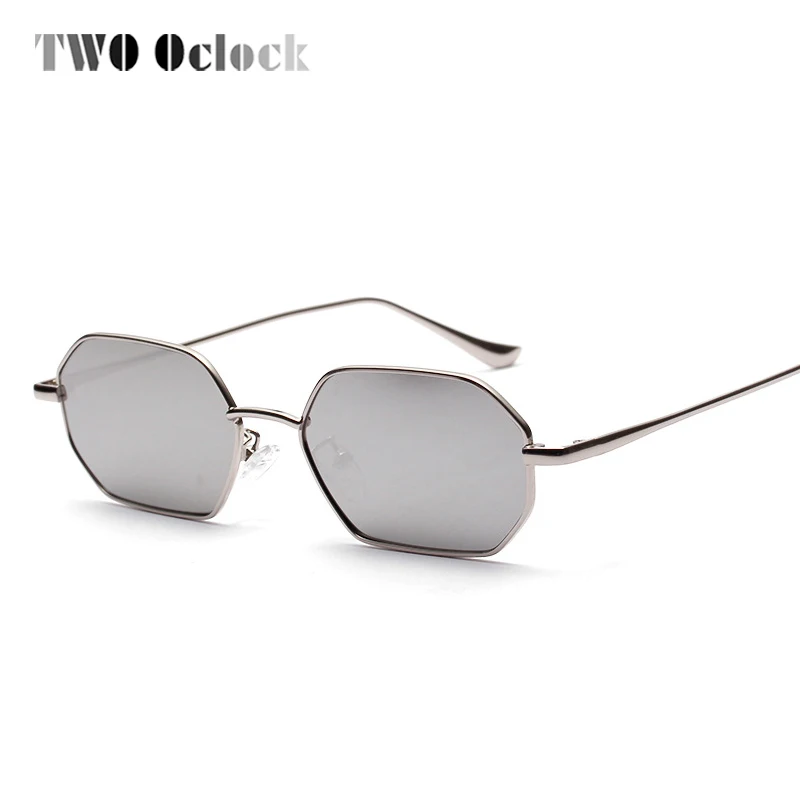 สอง Oclock Retro แว่นตากันแดดผู้หญิงสีเหลืองสีแดงเลนส์มีเมฆแว่นตา UV400 Ultra-light แว่นตากันแดด VINTAGE แว่นตาโลหะ 881304