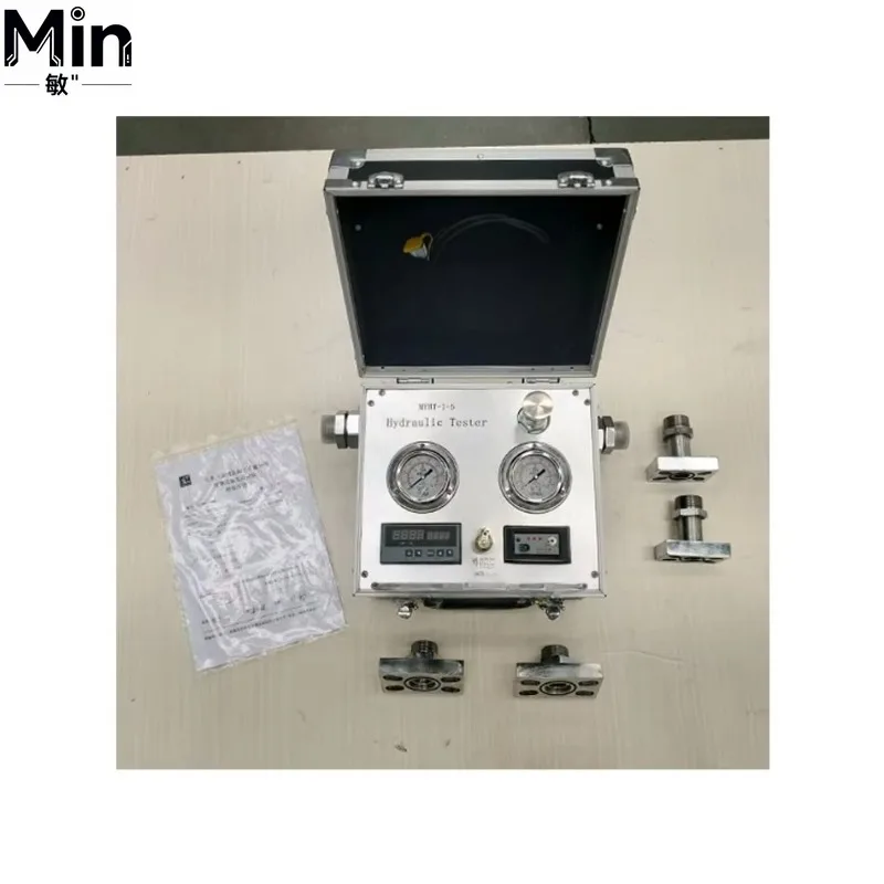 Digital Hydraulic Pressure Flow Meter Portable Hydraulic System Tester Testing Gauge for Industrial Hydraulic Equipment