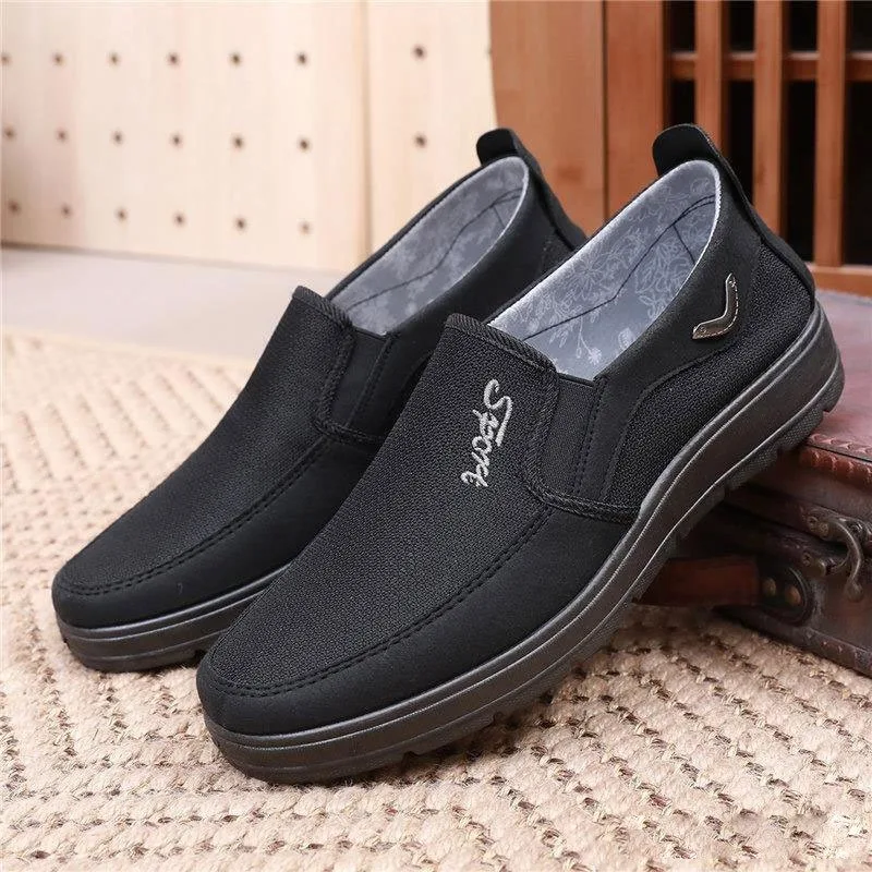 Zapatos de lona para hombre, mocasines clásicos informales, transpirables, planos, para caminar, novedad de 2024