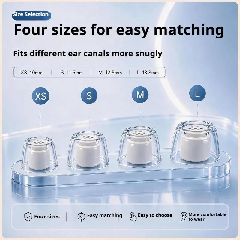 for Sony WF-1000XM6 /XM5/4/3 New Liquid Silicone Ear tips Earbuds Earphone Case Noise-canceling Bean Ear Cap Anti-slip Earplug view 2