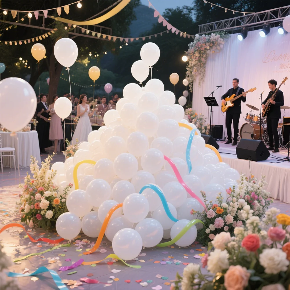 

2-100PCS White Balloon Wedding Decoration Kids Baby Shower Party Be Engaged Supplies Children's Birthday Party Christmas Decor