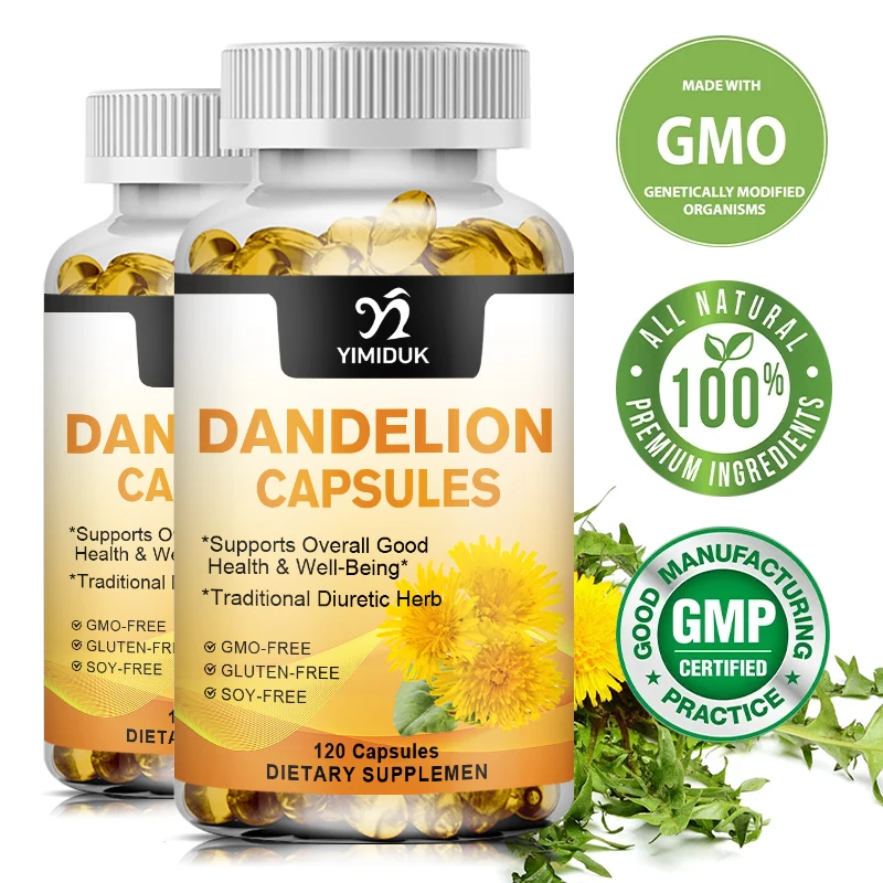 

Dandelion Capsules Healthy Liver Digestion Gastrointestinal Helps Treat Digestive Disturbance Protect Liver Support Immune Boost