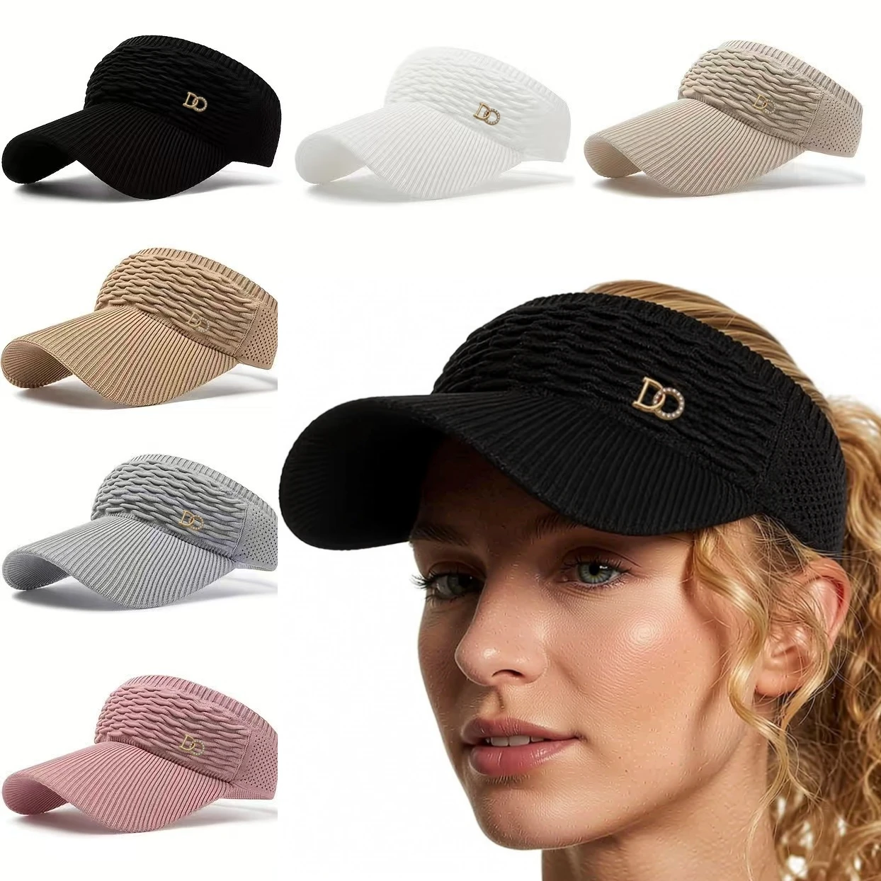 Rhinestone Logo Women's Casual Sport Multi-functional Baseba