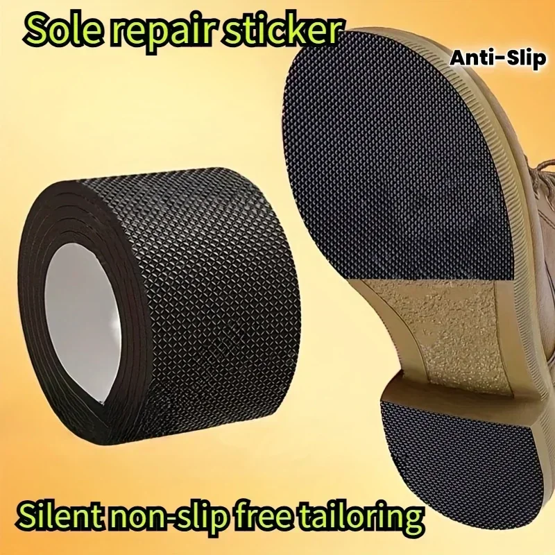 2 rolls of non-slip and wear-resistant sole stickers - suitable for high heels, sneakers and sandals - no noise, odorless, black textured surface enhances grip, footwear accessories, suitable for giving New Year's Halloween Thanksgiving