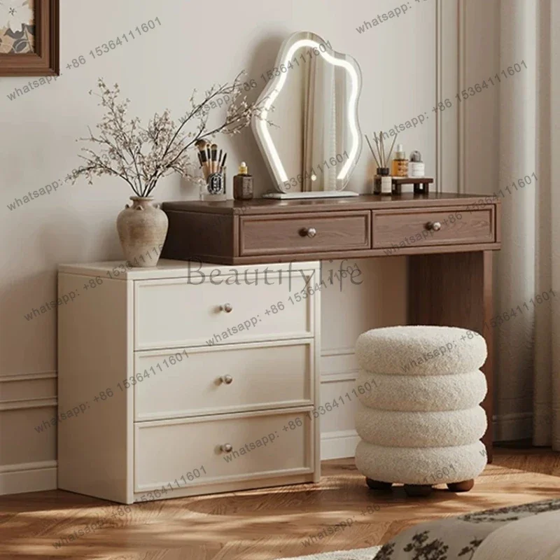 FG Wood Vintage Dressing Table Modern Living Room Luxury Comfortable Dressing Table Organizer Bedside Vestidores Home Furniture