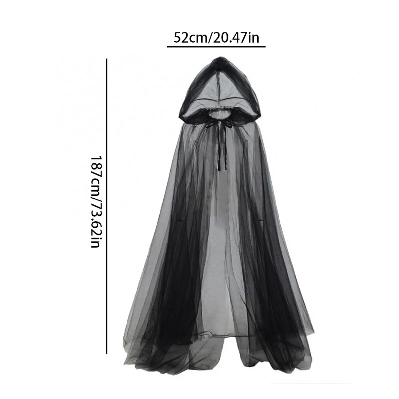 Halloween Cloak Gothic Wizard Cape Cloak for Roles Play Stage Performance Adults