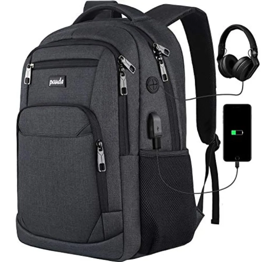 

Backpack for Men and Women, School Backpack for Teens, Travel Laptop Backpack with USB Chargg port for Busess College Travel