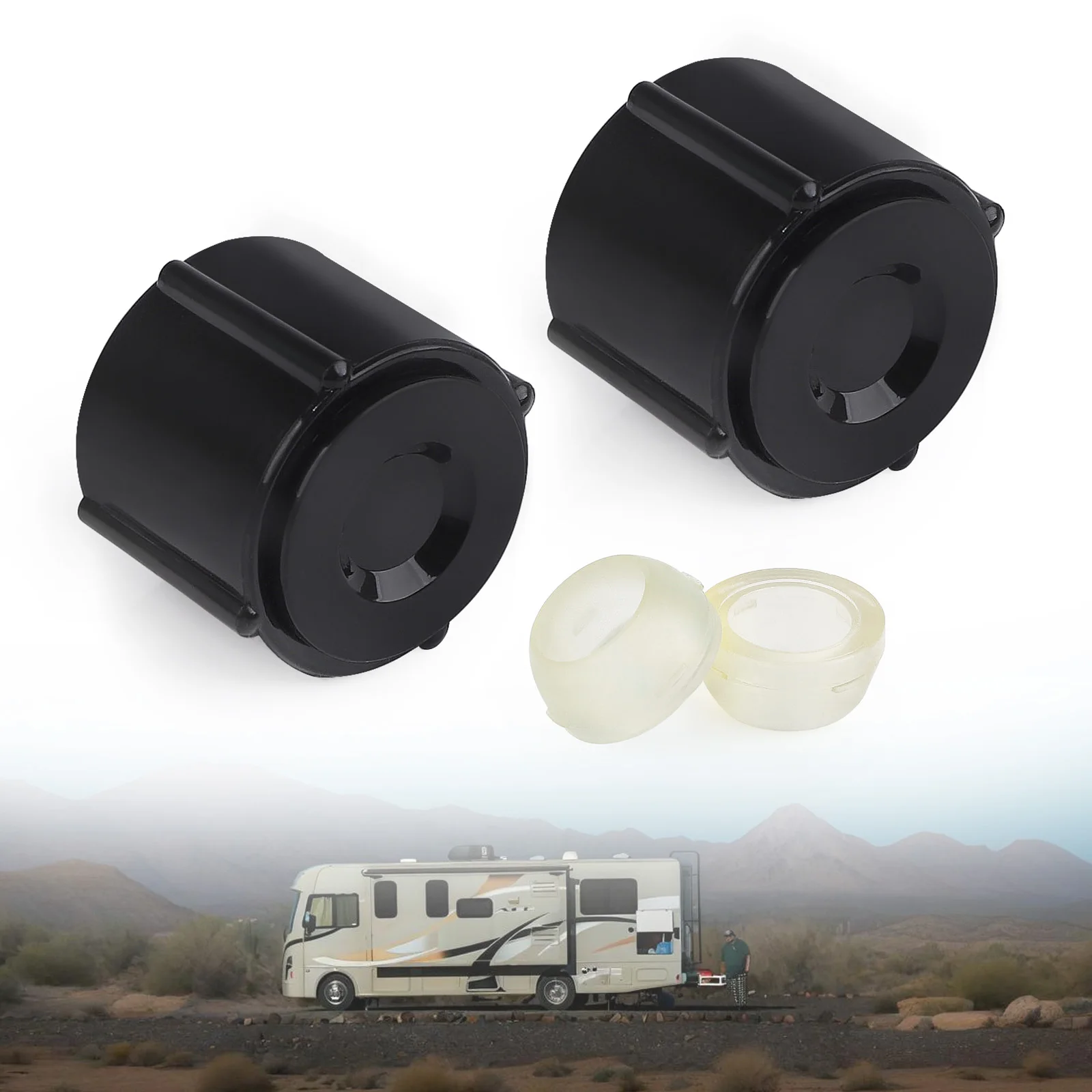 

Сливной колпачок для прицепа RV Camper Travel Trailer, 2 шт., низкоточечные сливные уплотнения и пластиковые колпачки с 1/2 дюйма, линия горячей и холодной воды