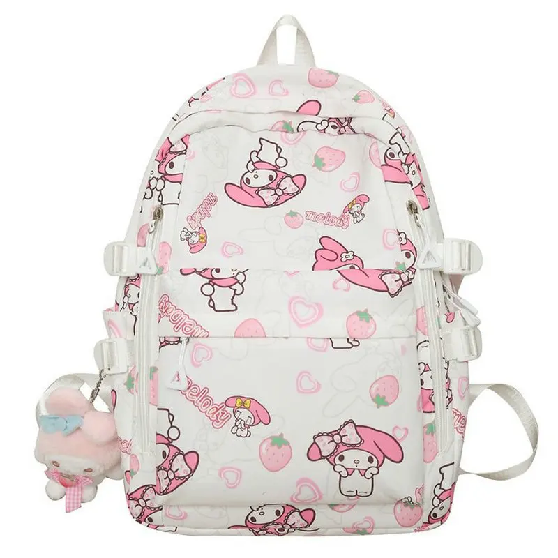 Hello Kitty Backpack, Cinnamoroll Melody Cute Daypack, Cartoon Anime Schoolbag, Girls Casual Travel Commute Knapsack