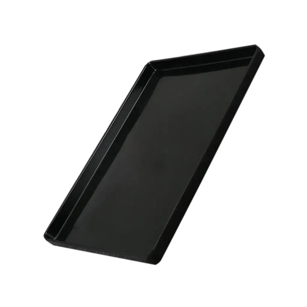 Modern Melamine Hotel Serving Tray Rectangle Wood Grain Cup Tray Durable Dishes for Restaurant Use