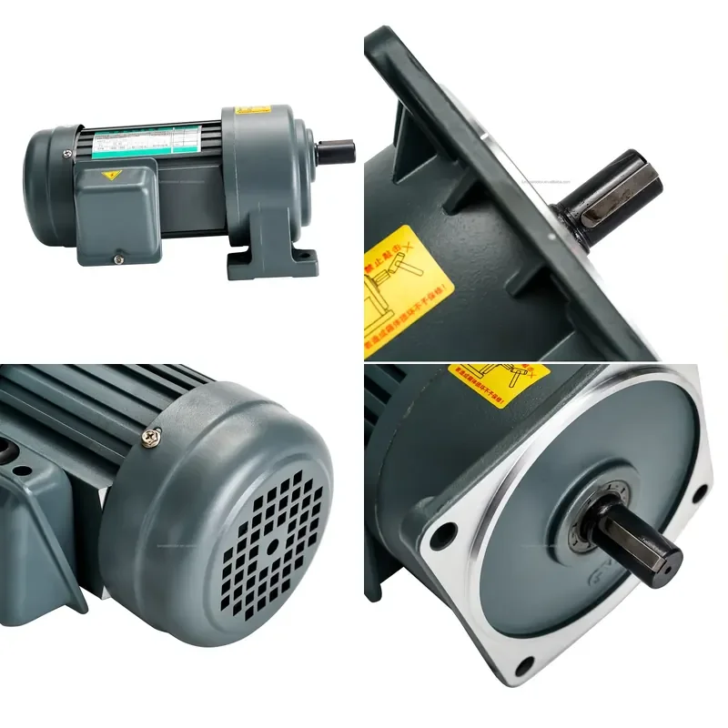 Moteur électrique AC horizontal GH50, puissance 1,1 kW, rapport 190K, 1,5 CV, 220 V, 50 Hz, triphasé, petit moteur pour la transformation alimentaire - NOUVEAUTÉ 2026