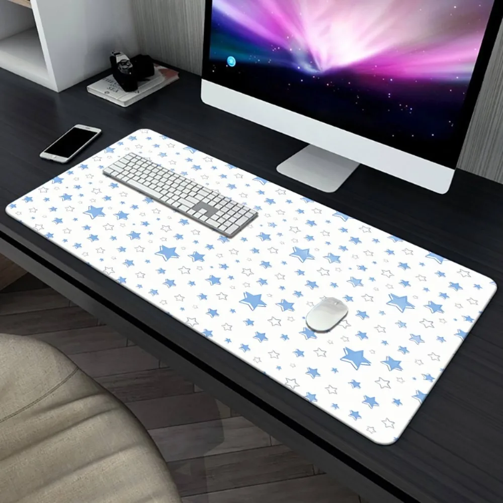 

Aesthetic Dreamy Star Desk Mat, XL Mouse Pad, Cute Star Desk Decor, Perfect Gift for Starry Sky & Minimalist Lovers