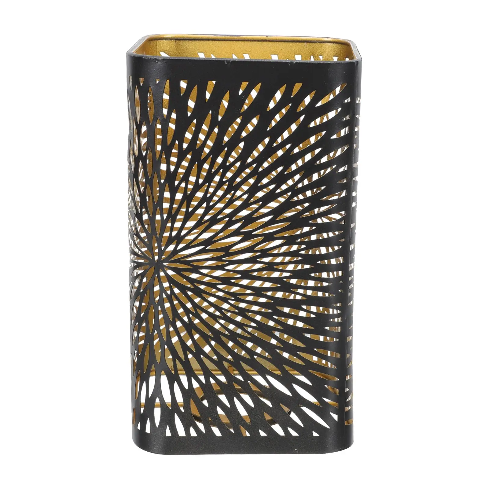 

Hollow Iron Lampshade Cylindrical Design Carved Desk Lamp Cover Protects Light Dust Insect Bedroom Living Room
