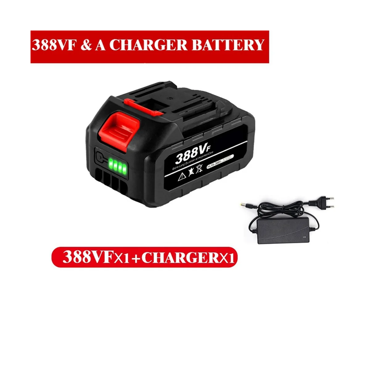

For Makita Battery Electric Tools Battery Pack 388Vf Lithium Battery Charger Battery Rechargeable EU Plug