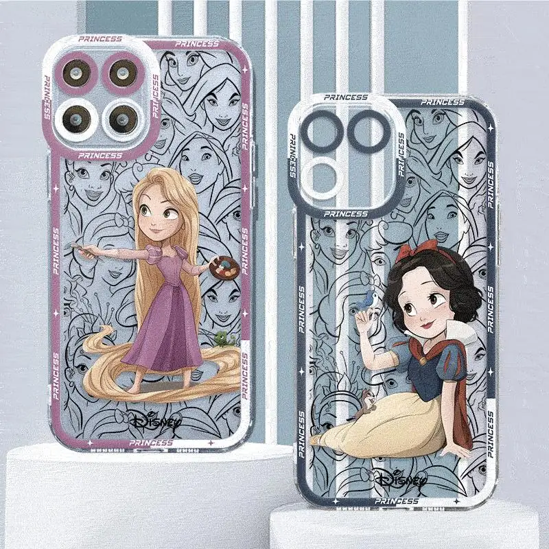 

Case For Huawei Honor X8a 4G X8 5G 90 Lite X9a Angel Eye TPU Phone Cover Clear Funda Silicone Bumper Shell Cute Disney Princess