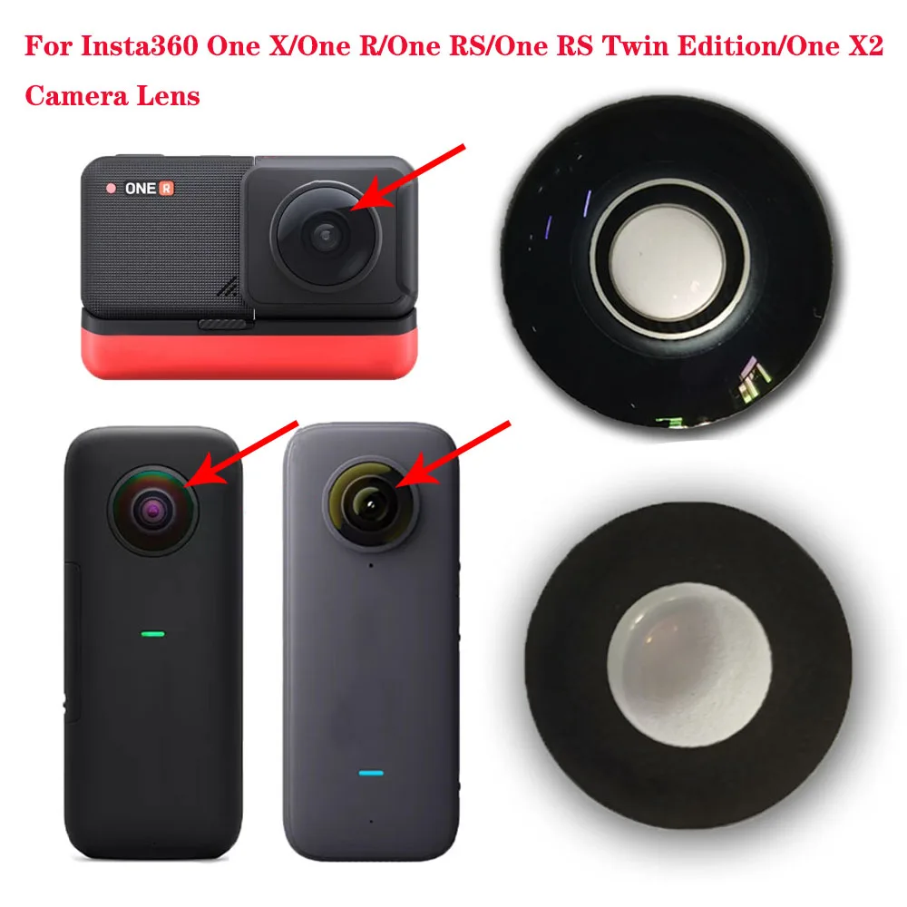 

Orginal Replacement Front Glass Lens for Insta360 One X/One R/One RS/One RS Twin Edition/One X2 Camera Repair Accessories 1PCS