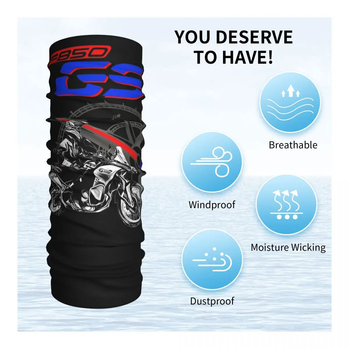 F850 GS Motorcycle Racing Bandana Neck Gaiter Printed Motorbike Race Balaclavas Mask Scarf Warm Cycling Outdoor Sports Washable