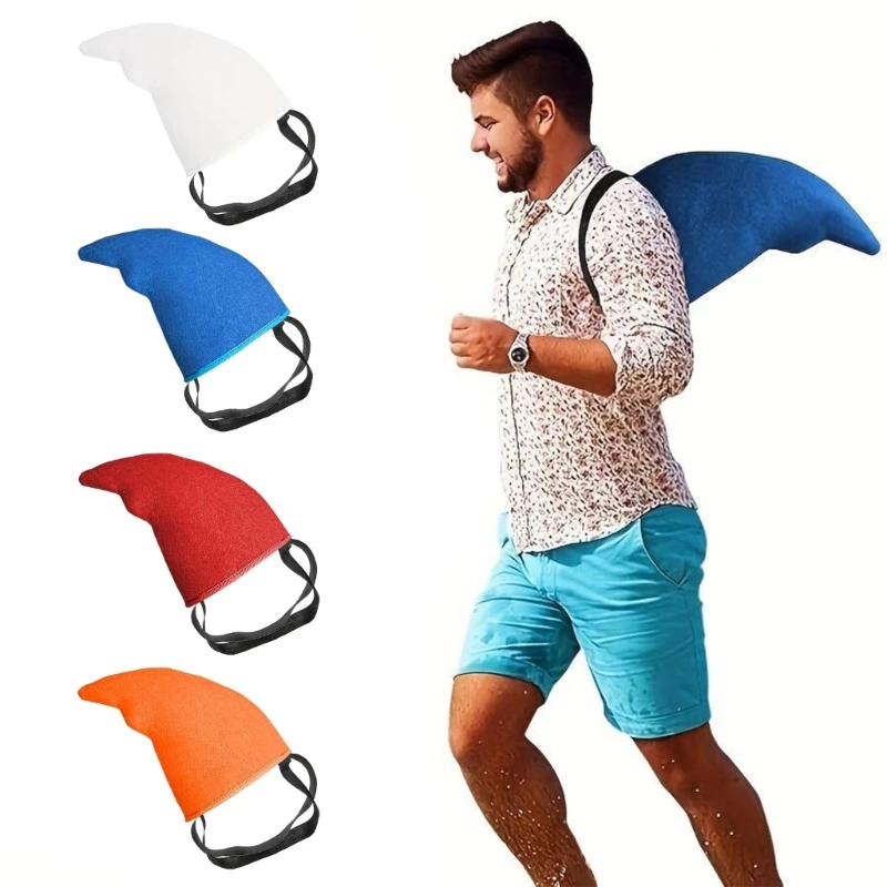 E15f fantasia barbatana tubarão, acessórios fantasia tubarão, fantasia jogo tubarão, adereços fotográficos