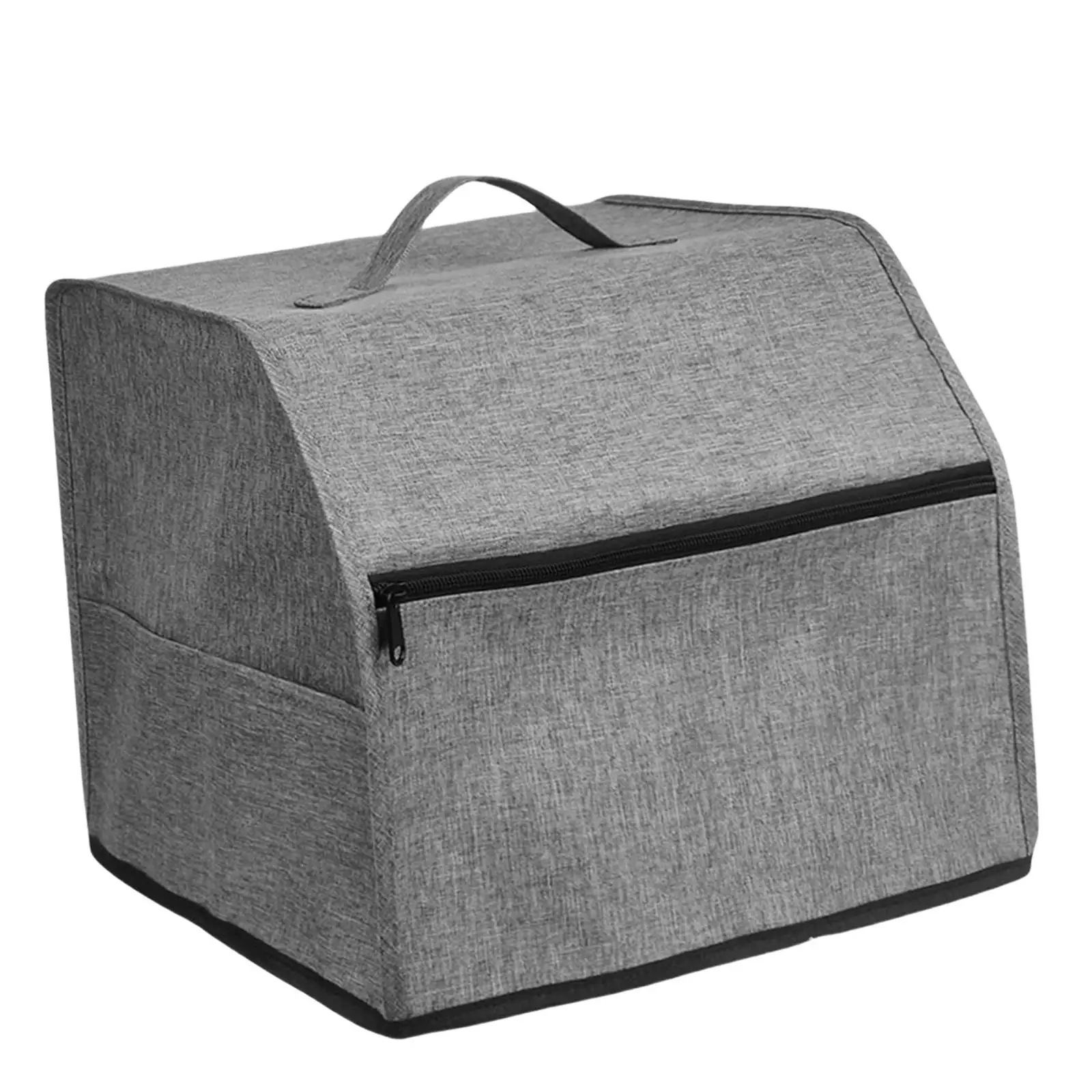 Oxford Cloth Sewing Machine Dust Cover Foldable Waterproof Storage Case with Pockets for Sewing Accessories and Materials