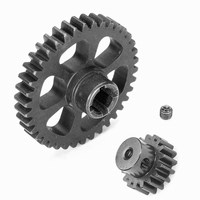 Steel Diff Main Gear 38T Motor Gear 17T Set For 1/18 WLtoys A949 A959 A969 A979 K929 RC Car Buggy Truck A949-24