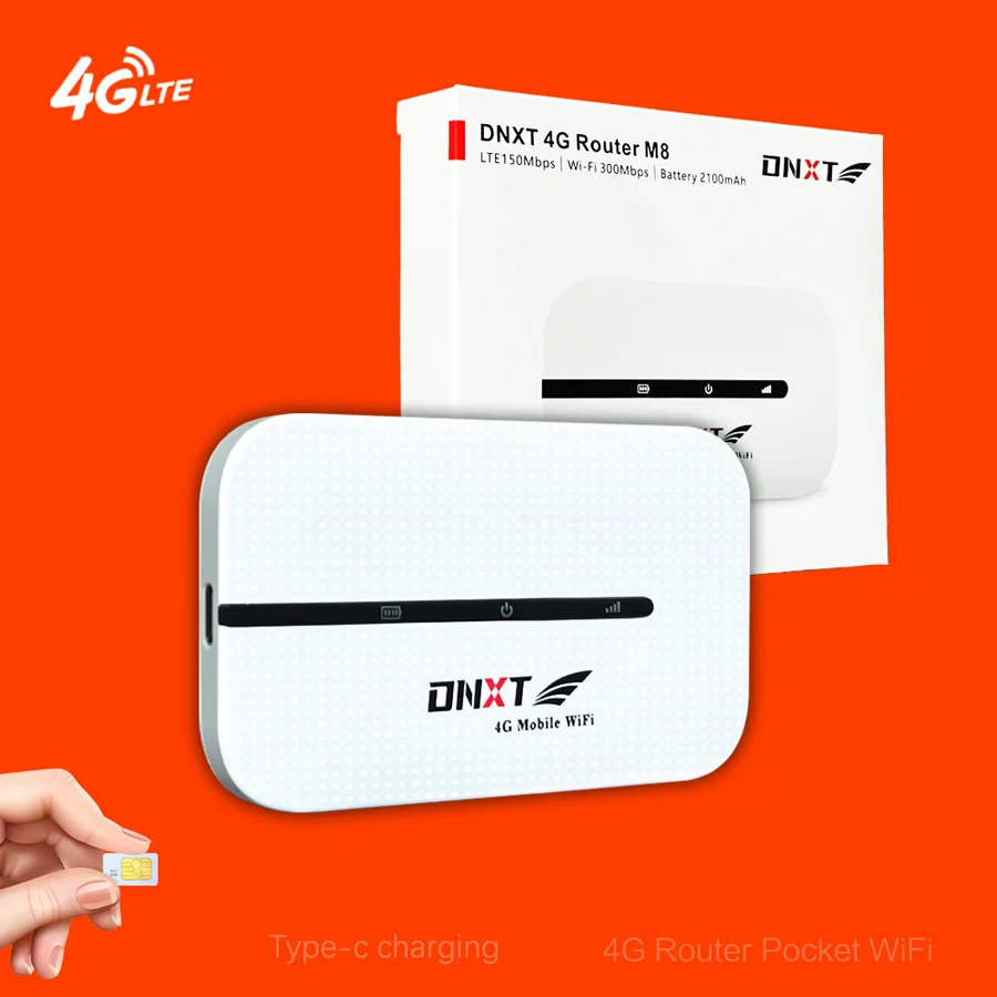 Customizable Dnxt M8 4g Mifis 4g Router with Sim Card E5783-836 2100mAh Pocket Wi-fi Business Office Use