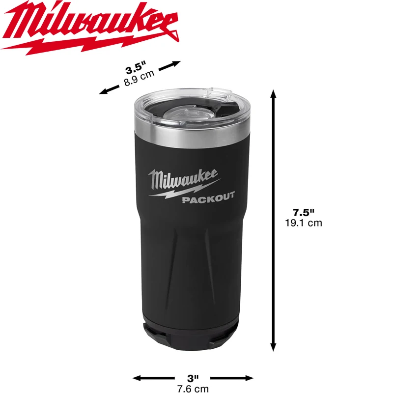 Milwaukee PACKOUT Series Insulated Cup Heat Cold Retention Water Cup Long Durability 48-22-8382 48-22-8396 48-22-8392 48-22-8393