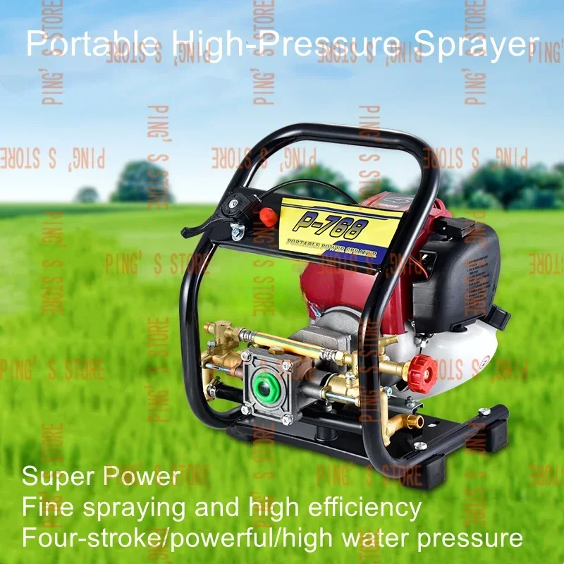 Portable Gasoline Sprayer Four-stroke High-pressure Agricultural Garden Fruit Tree  Disinfectant Spraying Machine