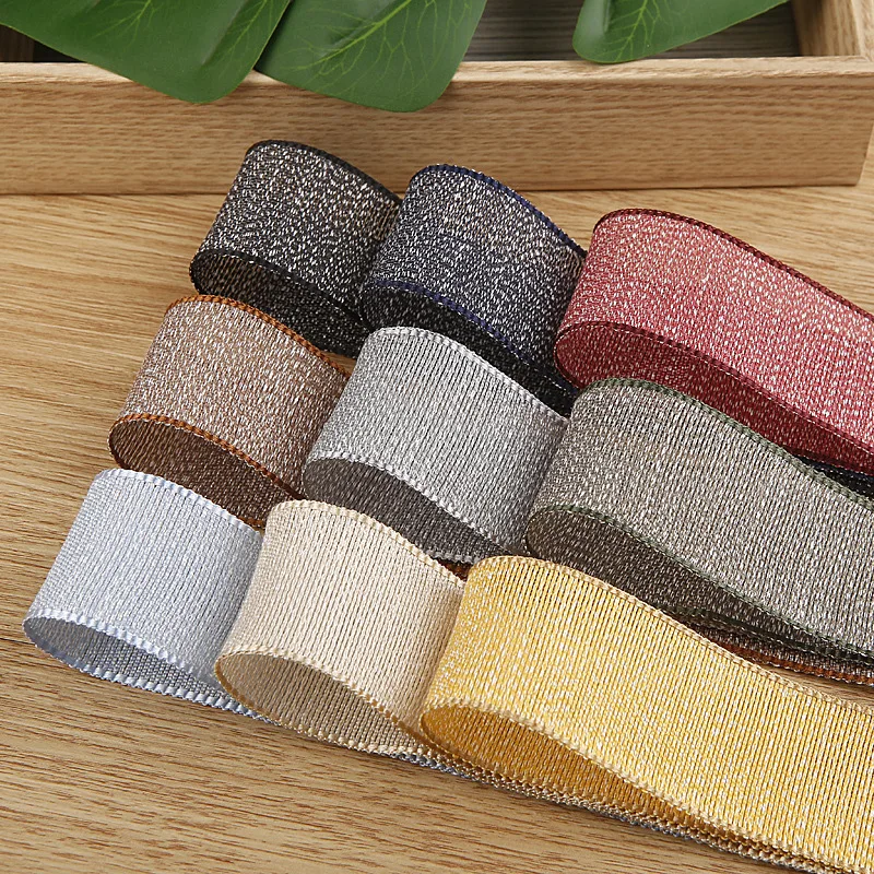 Cotton Linen Tweed Ribbon Side Edge Embroidery Tape 10mm 16mm 25mm 38mm Bow DIY Hair Accessories Clothing Flower Gift Wrapping