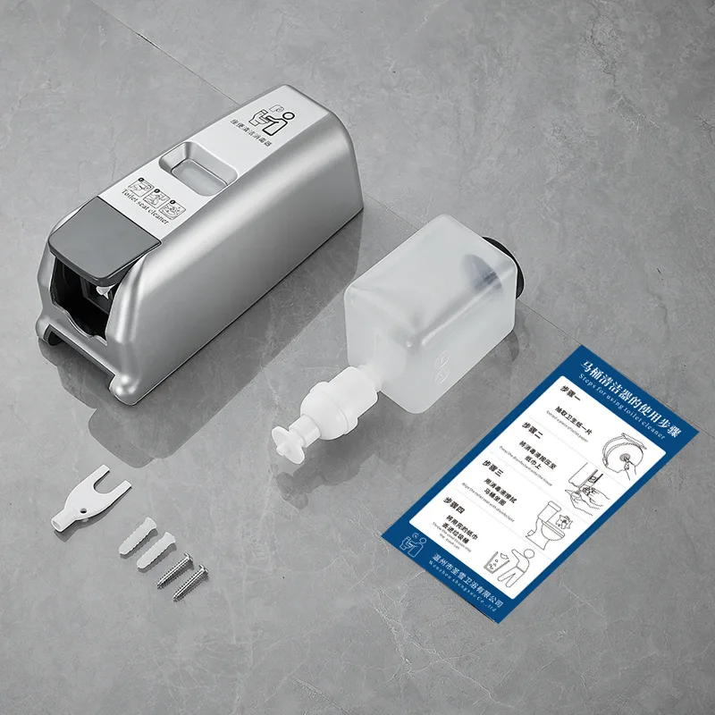 Touch-Free Automatic Dispenser for Toilet Seat Foam Cleaner Featuring ABS Construction and 400ml Reservoir for Extended Use