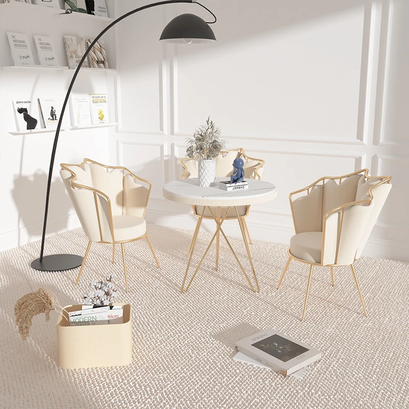 YY Reception Negotiation Meeting Occasional Table and Chair Combination Coffee Shop Milk Tea Shop Small Apartment Dining Table