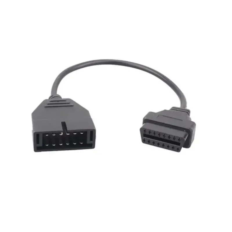 Câble de connecteur de Diagnostic automatique, 12 broches à 16 broches, ligne d'adaptateur de Scanner de véhicules, 1 pièce