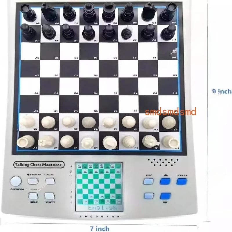 Placa eletronica de computador de xadrez para initiantes com parts de xadrez magneteticas falante em اللغة الإنجليزية alemanha #2