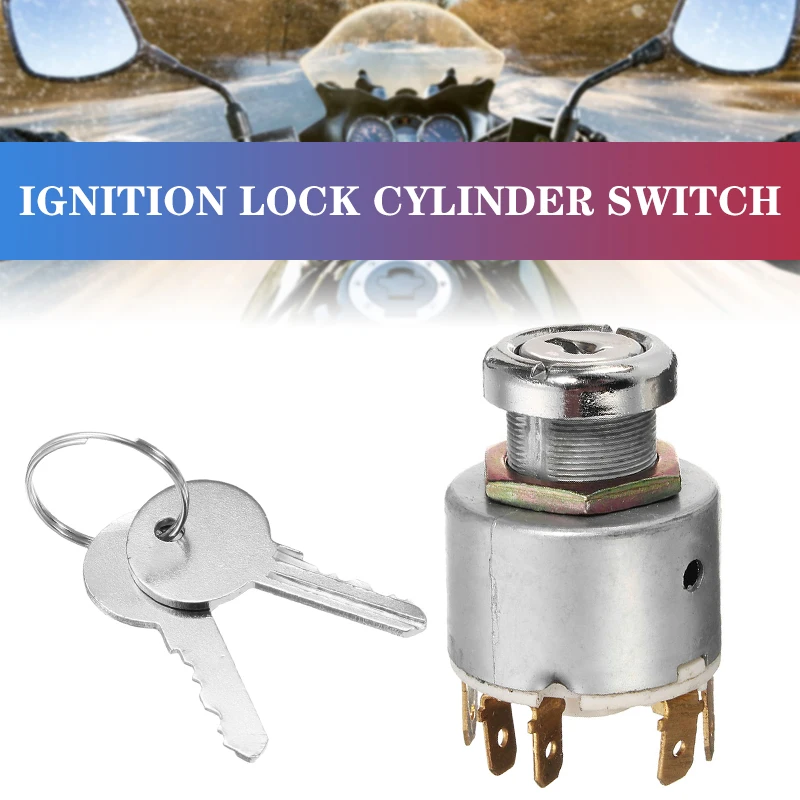 

1 Set Of 12V 4-Position SPB501 Car, Boat, Motorcycle New Ignition Lock Cylinder Parking Ignition Universal Switch Controller