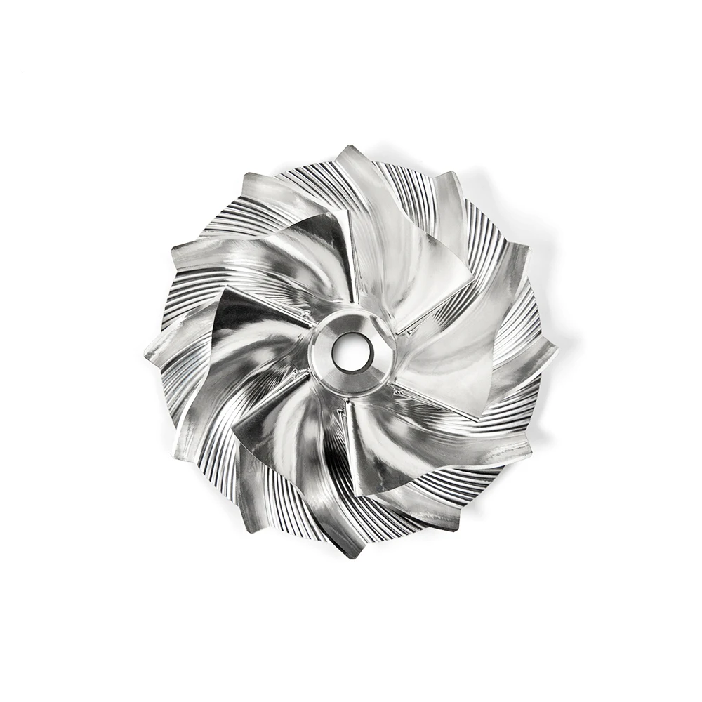 

TBO Billet Forged Compressor WheelBillet 42.8x60mm 6+6 Forward Rotation 5-AXIS CNC 230-GT113