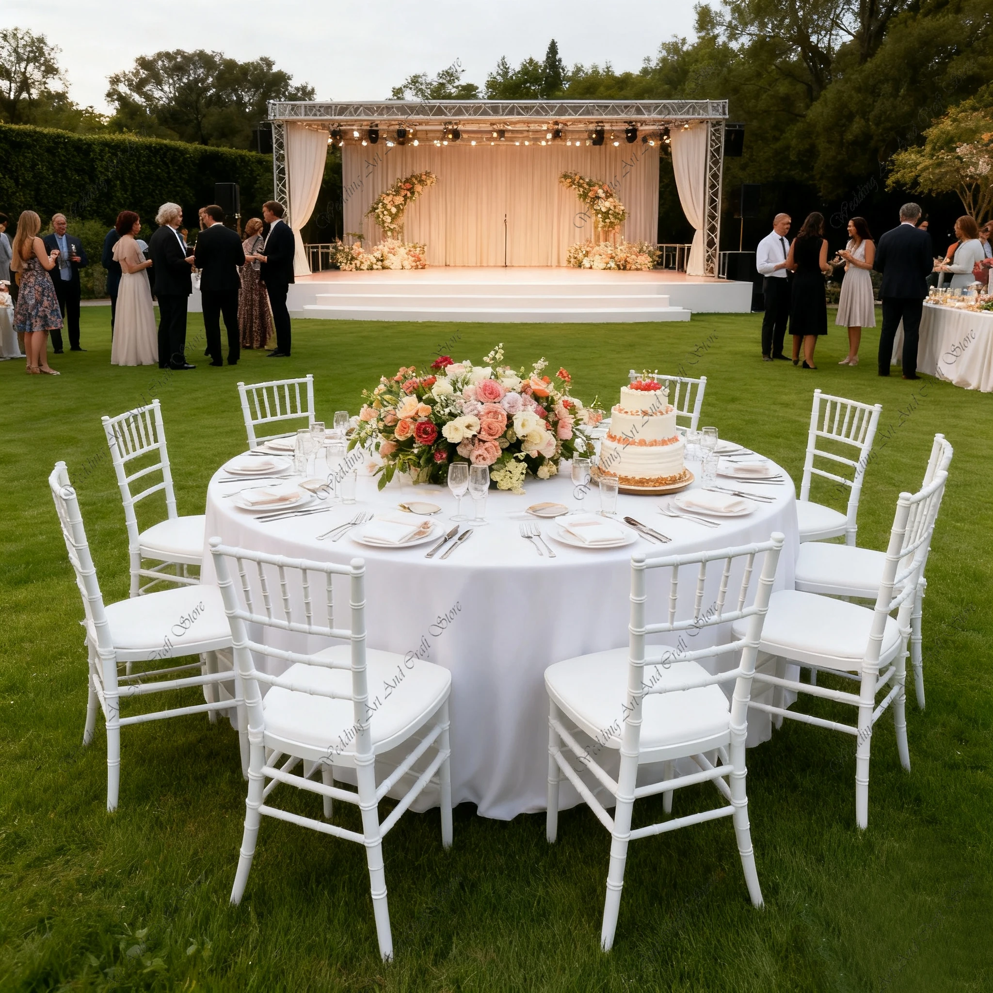 

56pcs f30 Chiavari Chair Event Name Tiffany Resin Chair White Outdoor Hotel Types of Furniture Wholesale Wedding Chair ivy168