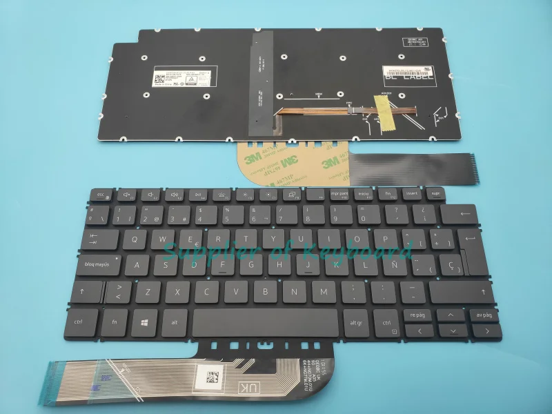 NEW English/Spanish/Brazilian Keyboard For Dell Inspiron 13-5390 5391 7391 14-7490 7491 5490 5491 5498 5493 Black/Silver Backlit 4
