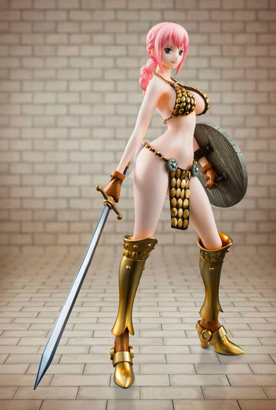 Megahouse Original POP Figurine One Piece Series Sword Warrior Rebecca Edizione limitata Remake Anime Statue Figure Model Toys