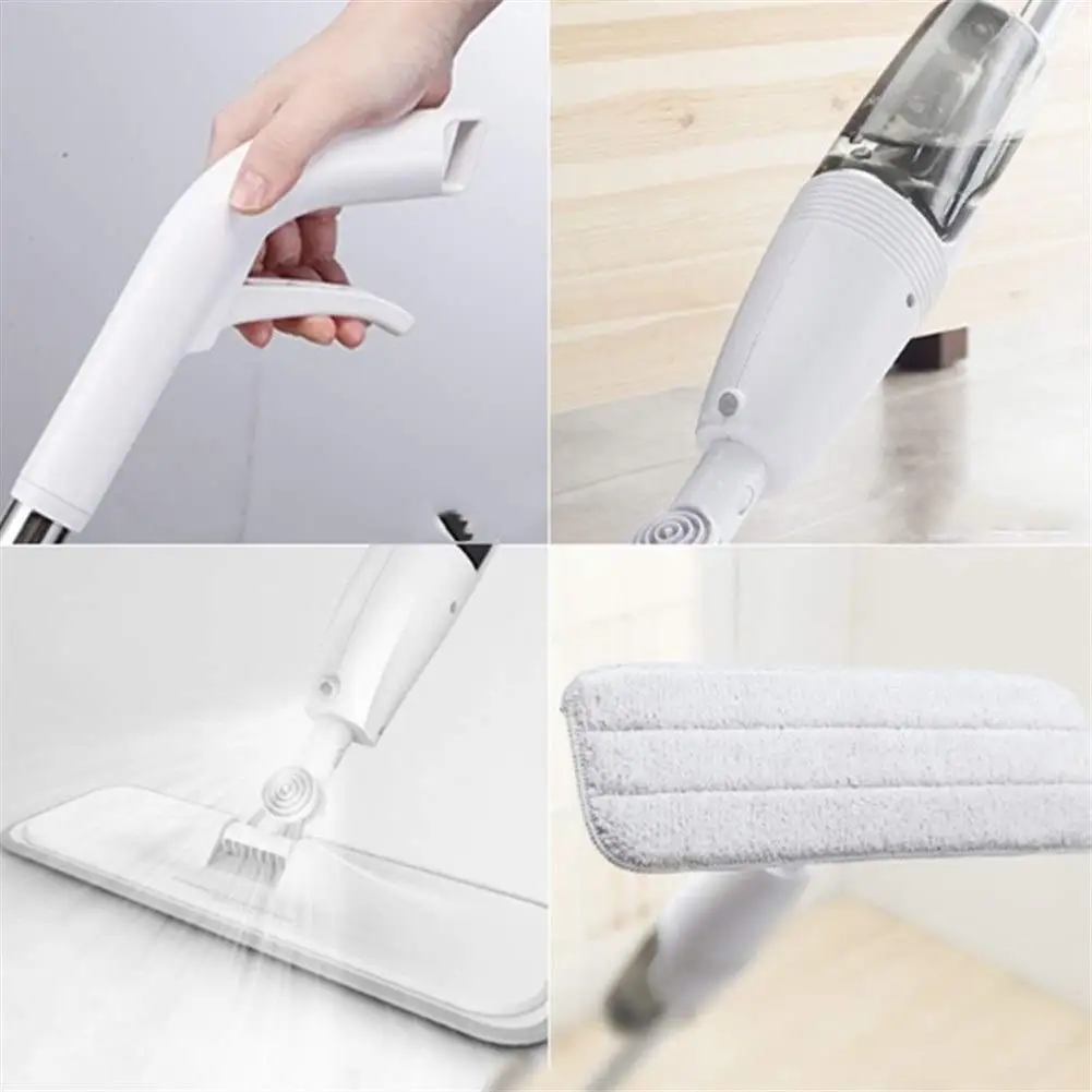 Water Spray Mop for Deerma, Deerma TB500, TB800, Xiaomi Mijia Deerma, 360 Rotating Cleaning Cloth Head, Wooden Carbon Fiber Clot