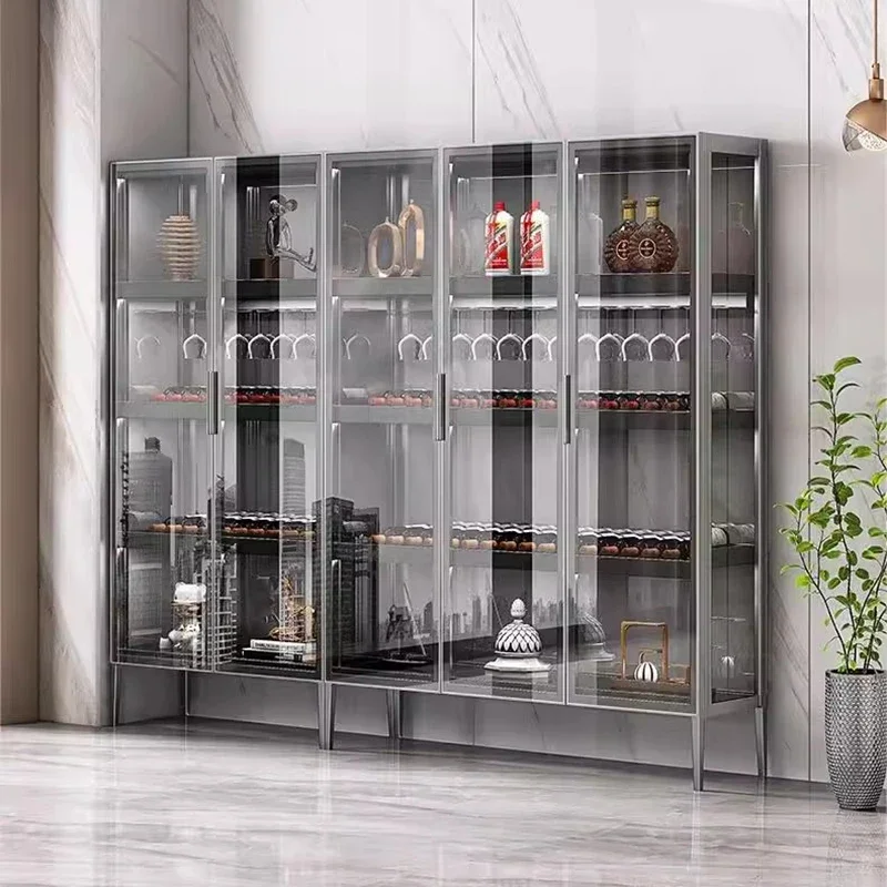 Showcases Cellar Wine Cabinets Living Room Bar Shelf Glass Wine Cabinet Liquor Living Room Vitrinas De Vidrio Storage Furniture