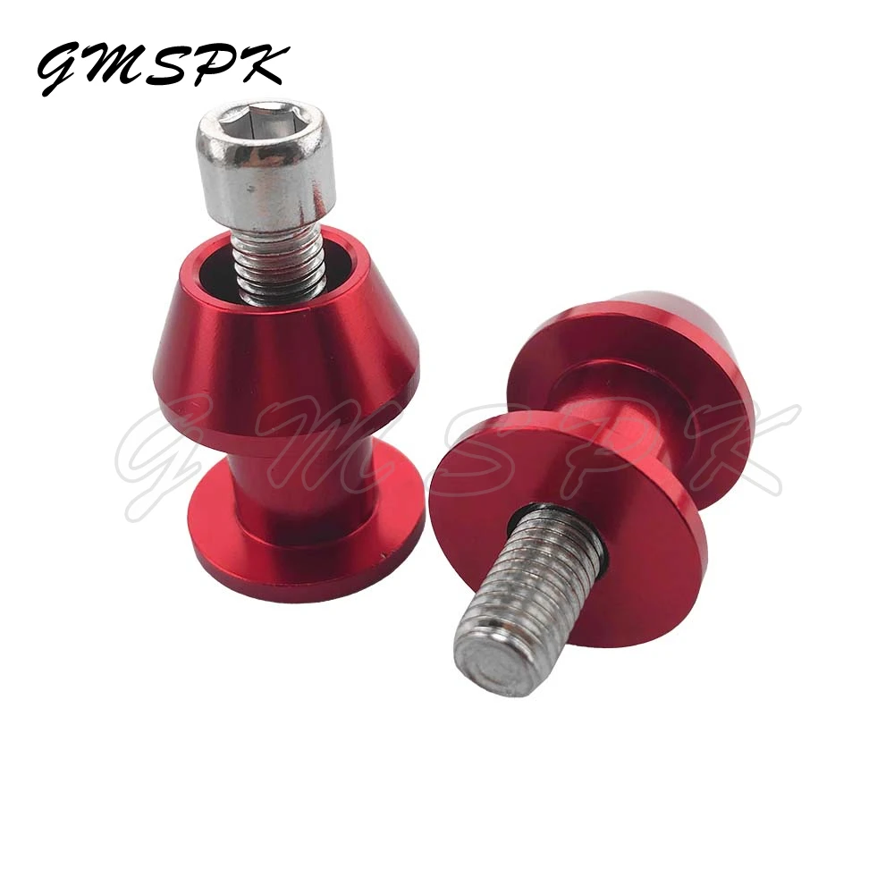 2PCS 6/8/10MM Motorcycle Aluminium Alloy Swing Arm Swingarm Spools Slider Stand Screws Motorcycle Accessory