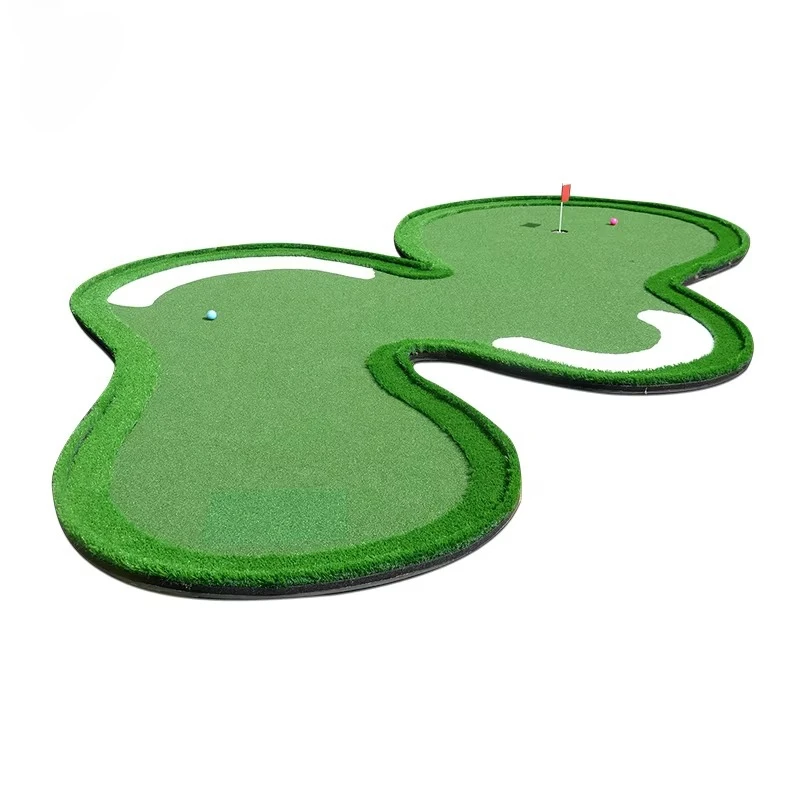Professional golf putter green realistic artificial grass indoor and outdoor swing training practice mat