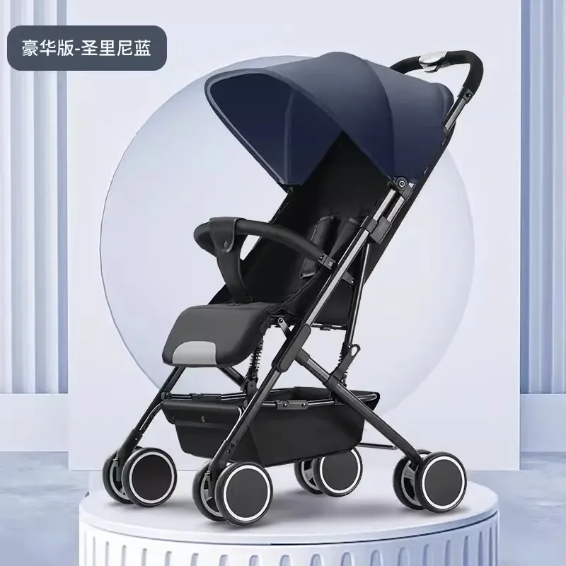 

Baby Stroller Lightweight Foldable Portable Can Sit and Lie Down Compact Newborn Baby Stroller