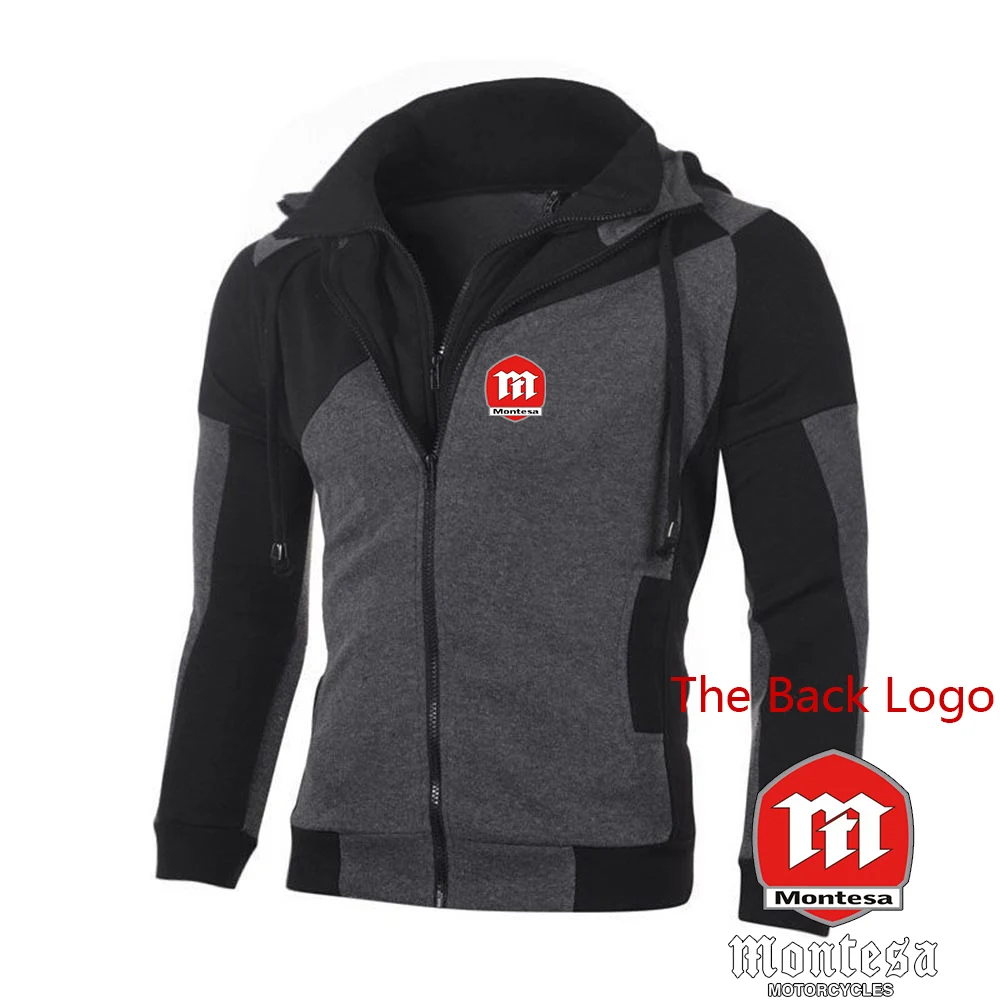 Men Montesa Motorcycle Clothing Baggy Minimalist Fashion Streetwear All-match Dynamic Baggy Teens Students Pure Color Hooded Top