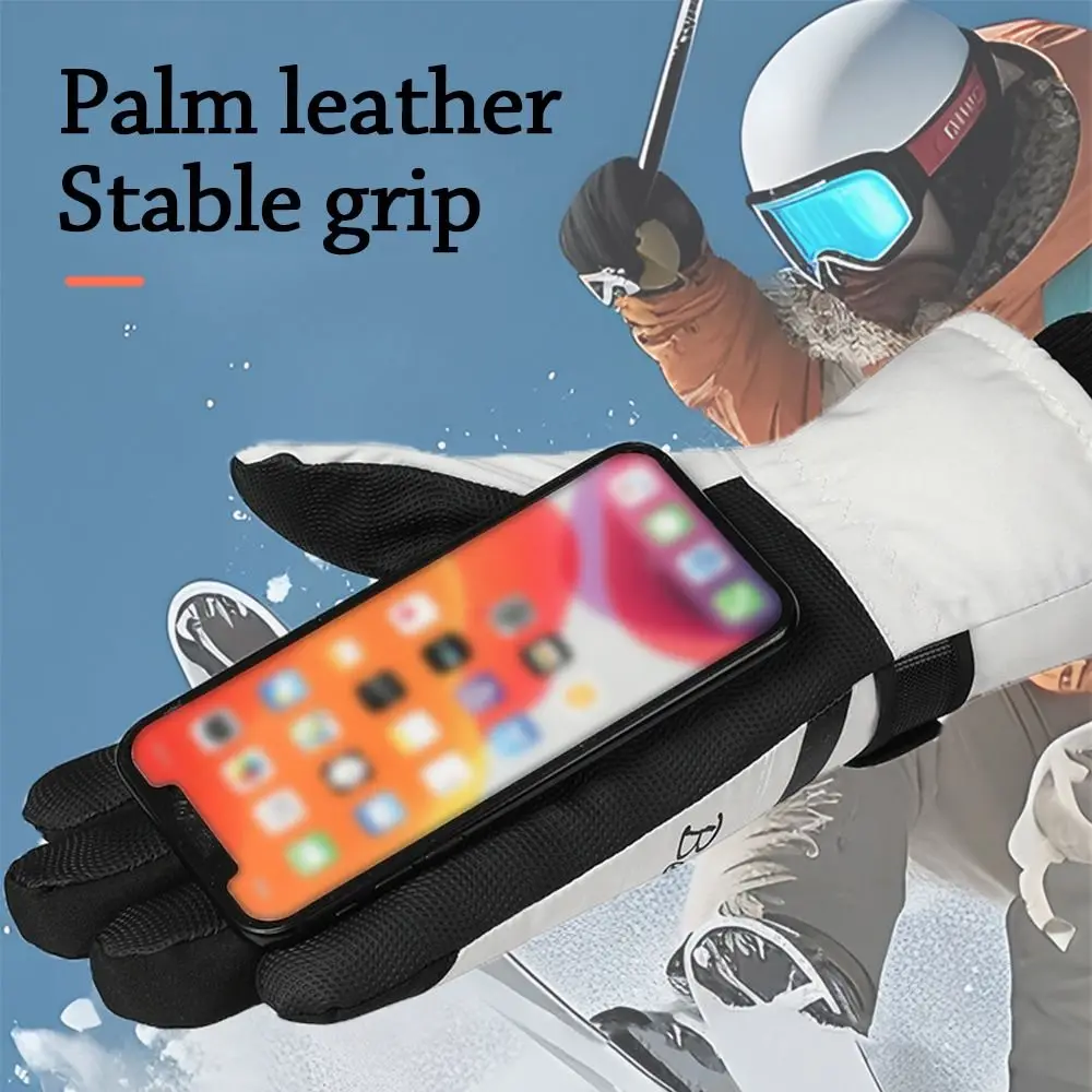 

Fashion Warm Winter Gloves Thickened Thermal Nonslip Cycling Gloves Windproof Waterproof Touchscreen Mitten Outdoor