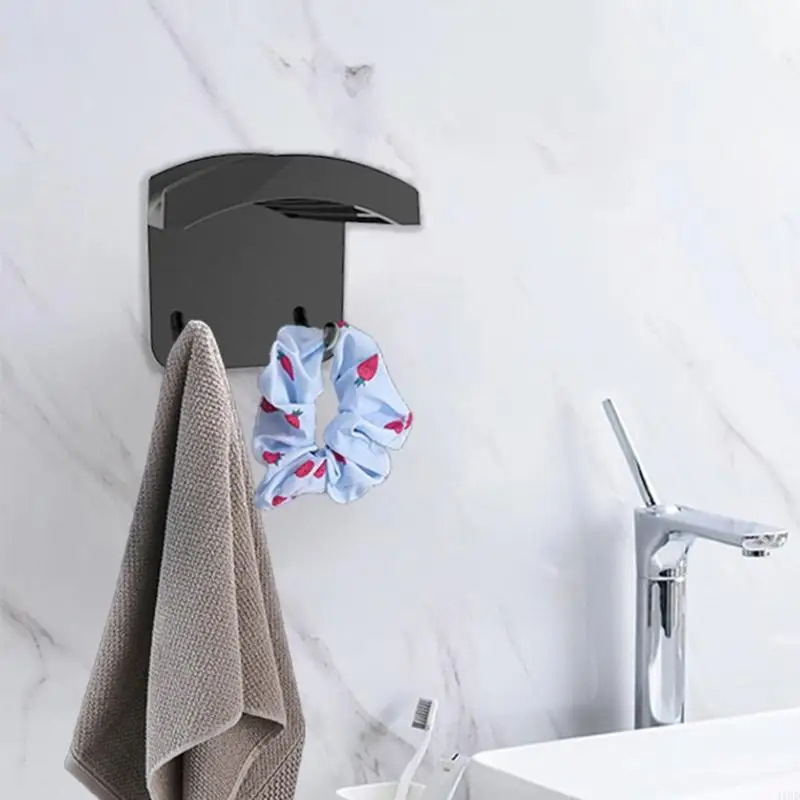 Soporte para auriculares montado en pared J1HD, colgador para auriculares debajo del escritorio, soporte adhesivo para