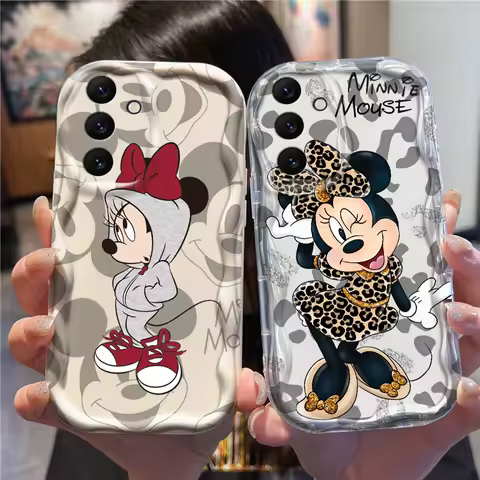 Disney Mickey Minnie Mouse For Samsung A55 A54 A53 A52 A35 A34 A33 A32 A25 A24 A23 A22 A21S A15 A13 A14 5G Wave Oil TPU