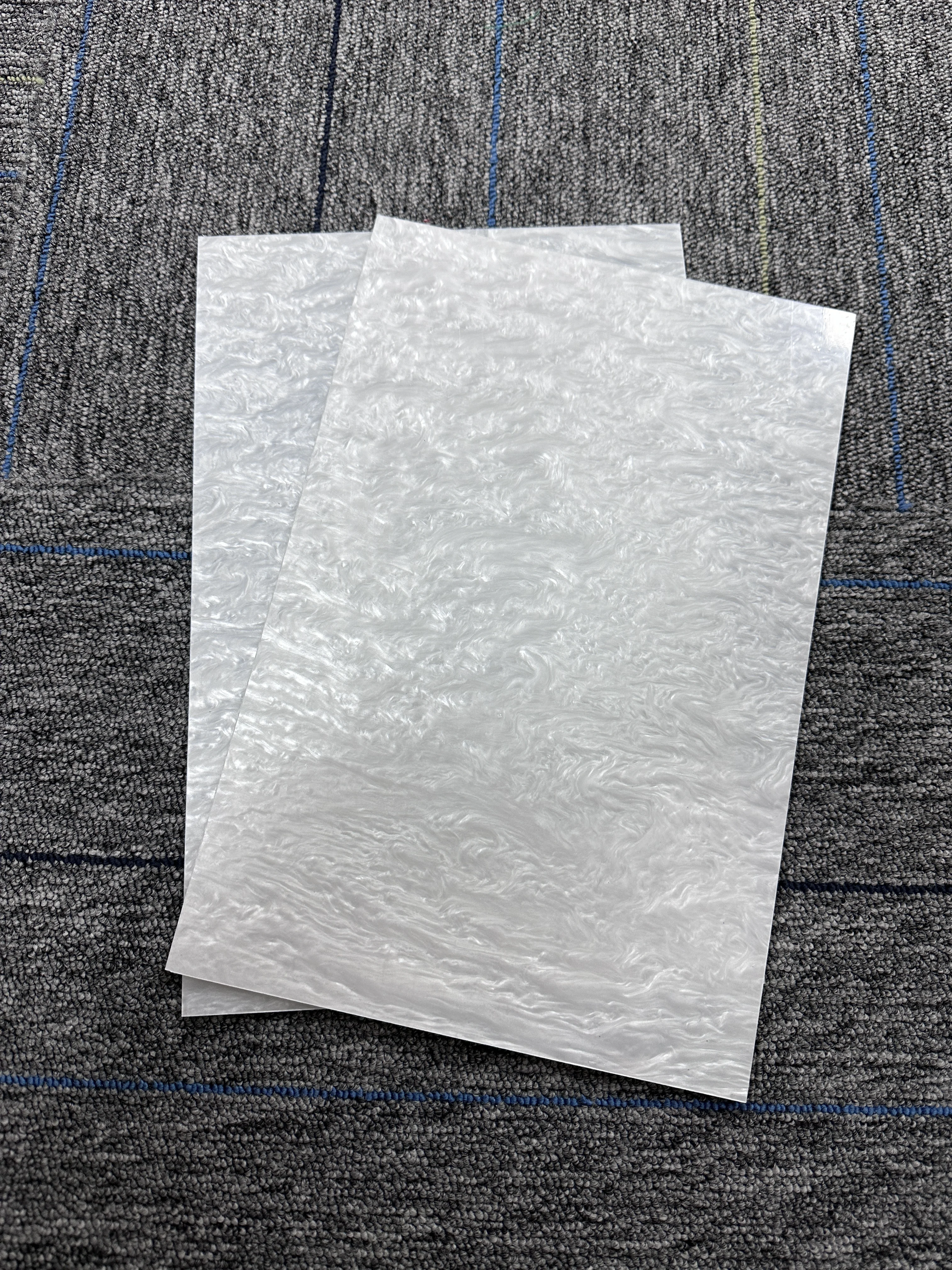 White Pearl Acrylic Sheet  with 3mm Cast Marble and Granite Acrylic Sheet for Decoration, Furniture Sheet Materials, etc.