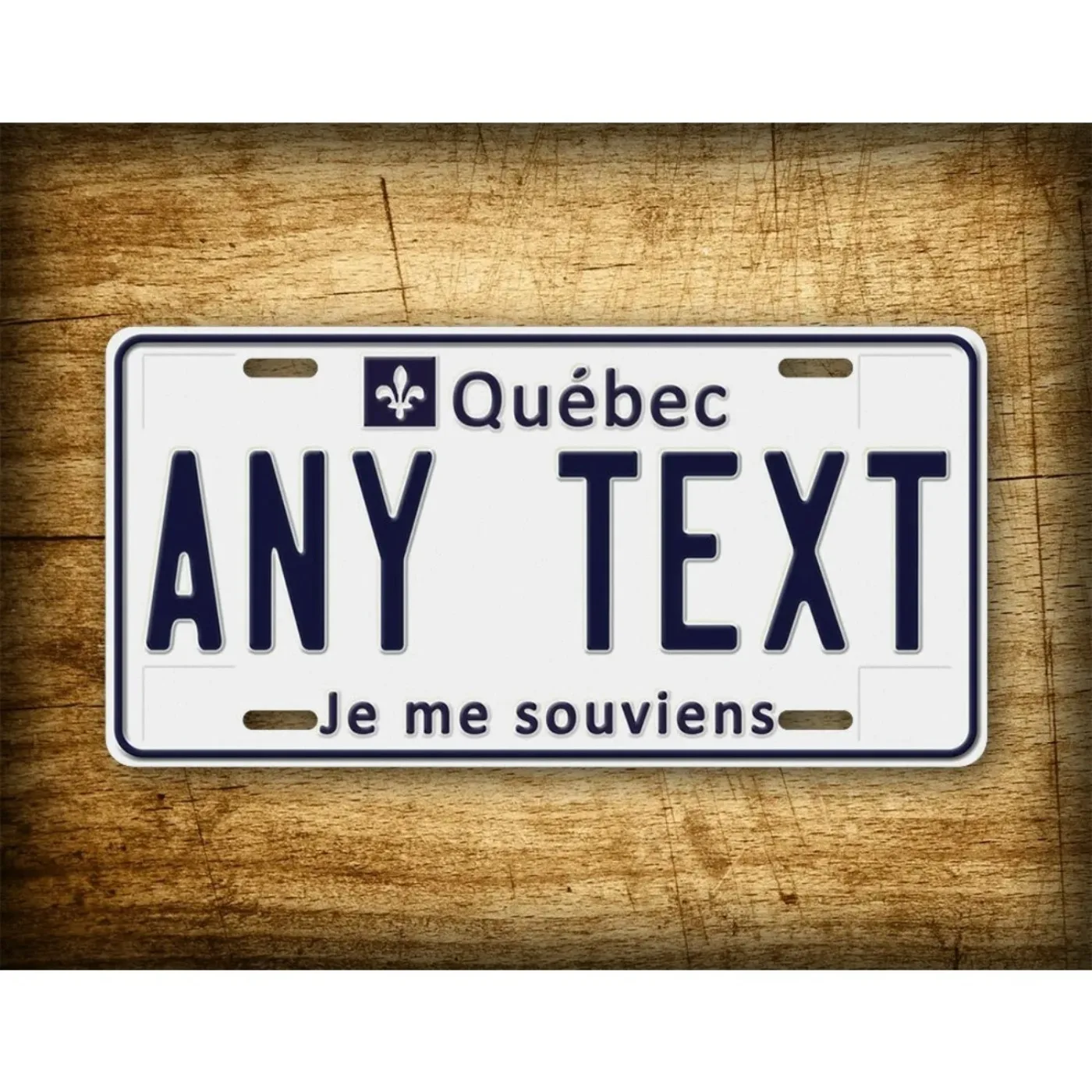 Personalized Quebec Canada Themed Metal Decorative Tag Dustproof and Waterproof Ideal for Home Decor (Only Decoration)