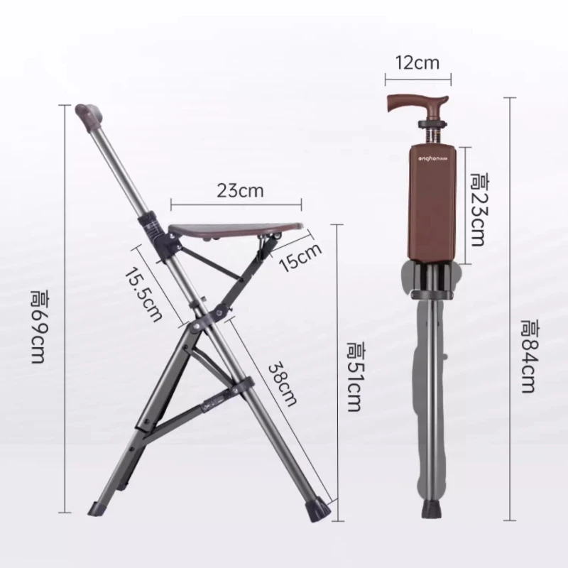 Krzesło dla osób starszych z regulacją wysokości Wspomaganie nośności Przenośne urządzenie Outdoor Upgraded Sillas De Ruedas Senior Products