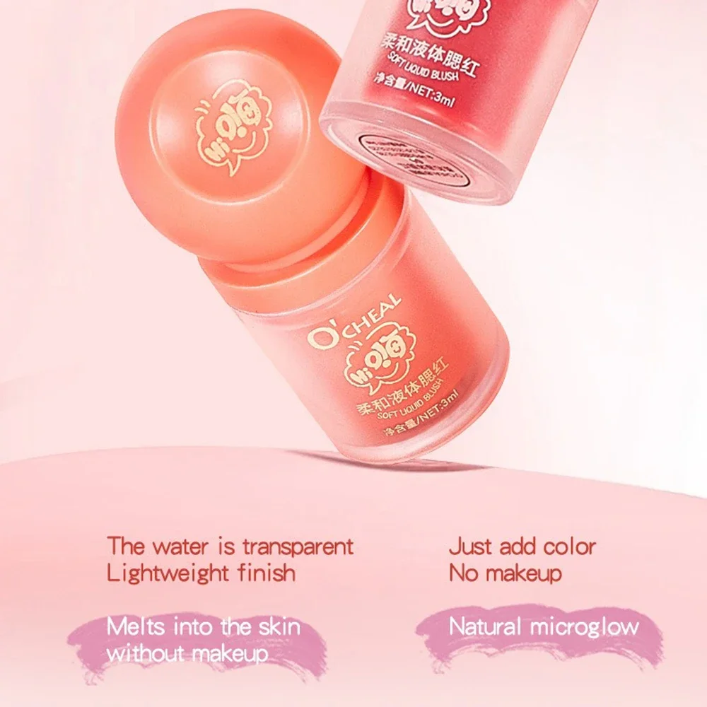 Fard liquido a lunga durata dall'aspetto naturale, facile colore, stick per labbra e guance/sombra fard, compatto e portatile per il trucco quotidiano